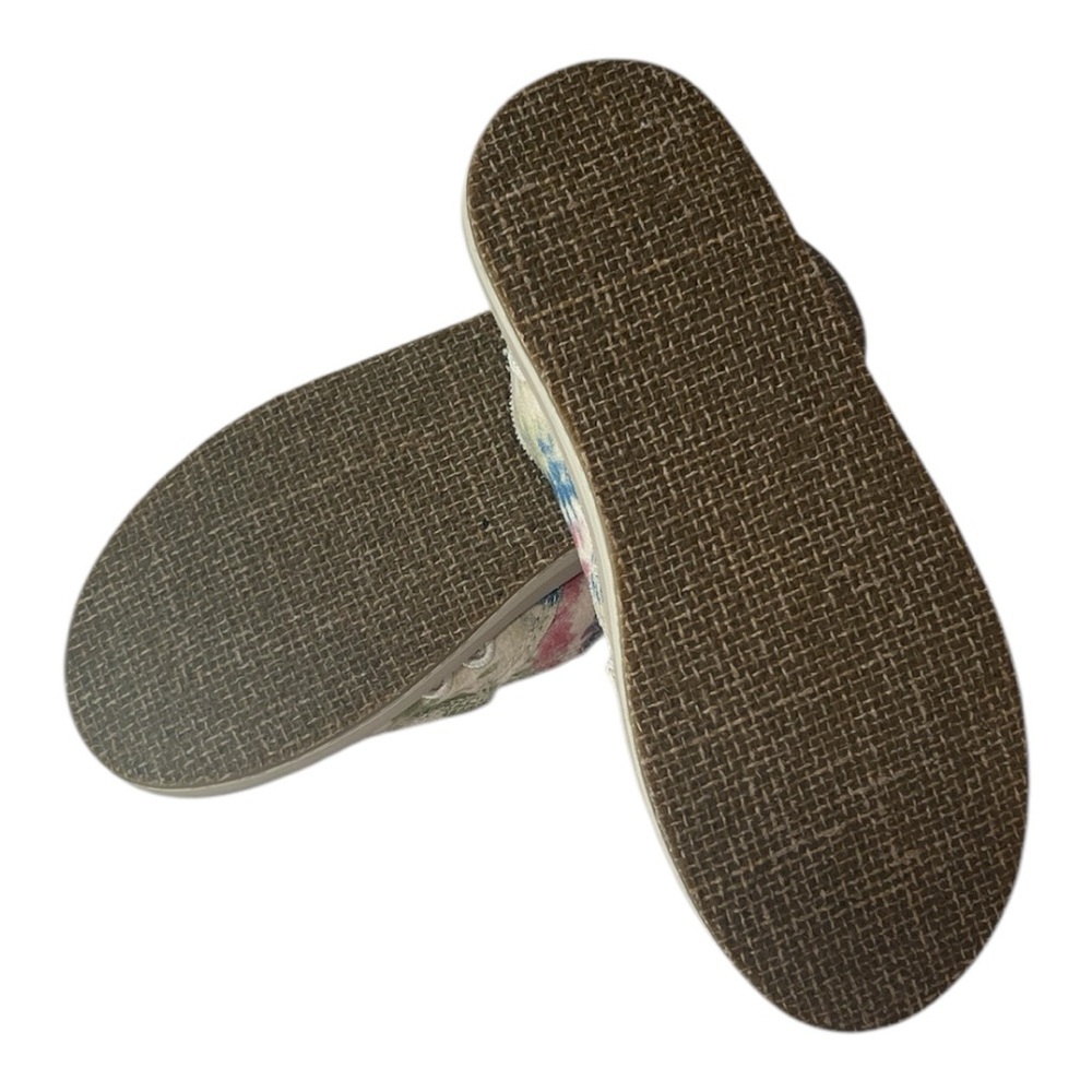 SANUK x Grateful Dead Tie Dye Hemp Slip On Foam Comfort Blue Green Pink Size 6 - Picture 3 of 5